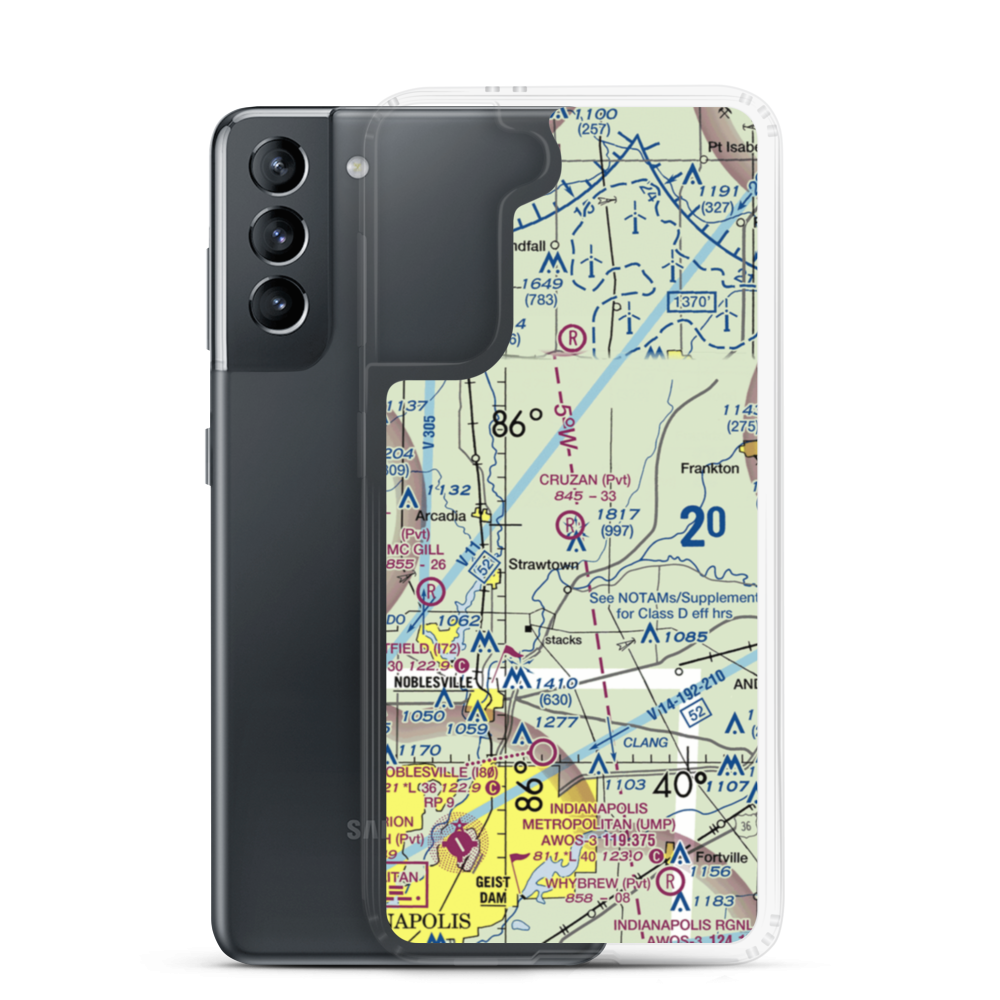 Ward Airport (II27) VFR Sectional Samsung Case Samsung Galaxy S21 model shown
