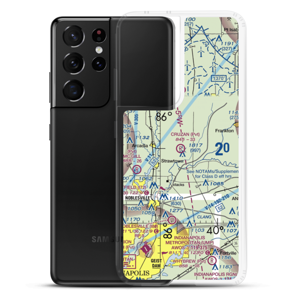Ward Airport (II27) VFR Sectional Samsung Case Samsung Galaxy S21 Ultra model shown