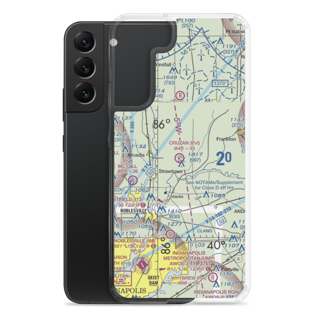 Ward Airport (II27) VFR Sectional Samsung Case Samsung Galaxy S22 Plus model shown