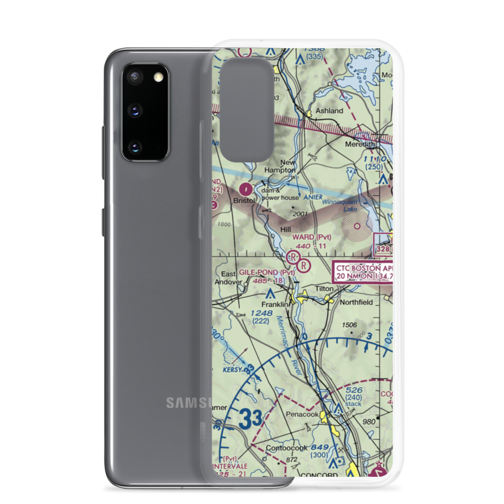 Ward Field (NH20) VFR Sectional Samsung Case Samsung Galaxy S20 model shown