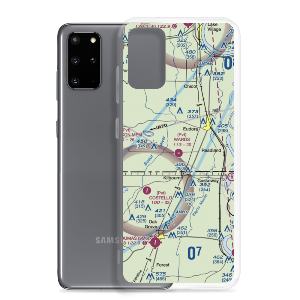 Ward's Airport (7AR1) VFR Sectional Samsung Case Samsung Galaxy S20 Plus model shown