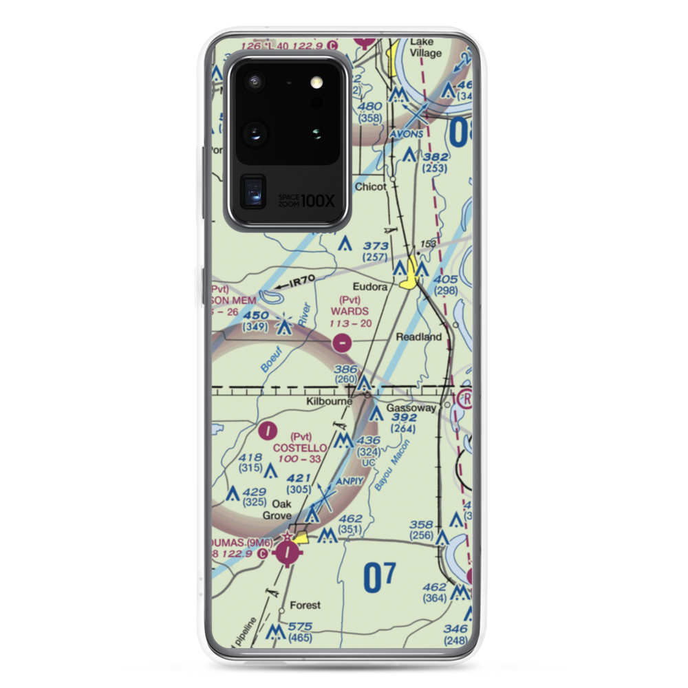 Ward's Airport (7AR1) VFR Sectional Samsung Case Samsung Galaxy S20 Ultra model shown