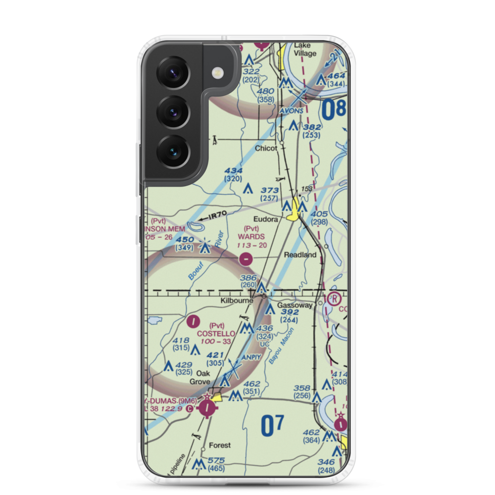 Ward's Airport (7AR1) VFR Sectional Samsung Case Samsung Galaxy S22 Plus model shown