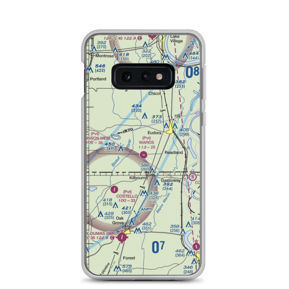 Ward's Airport (7AR1) VFR Sectional Samsung Case Samsung Galaxy S10e model shown