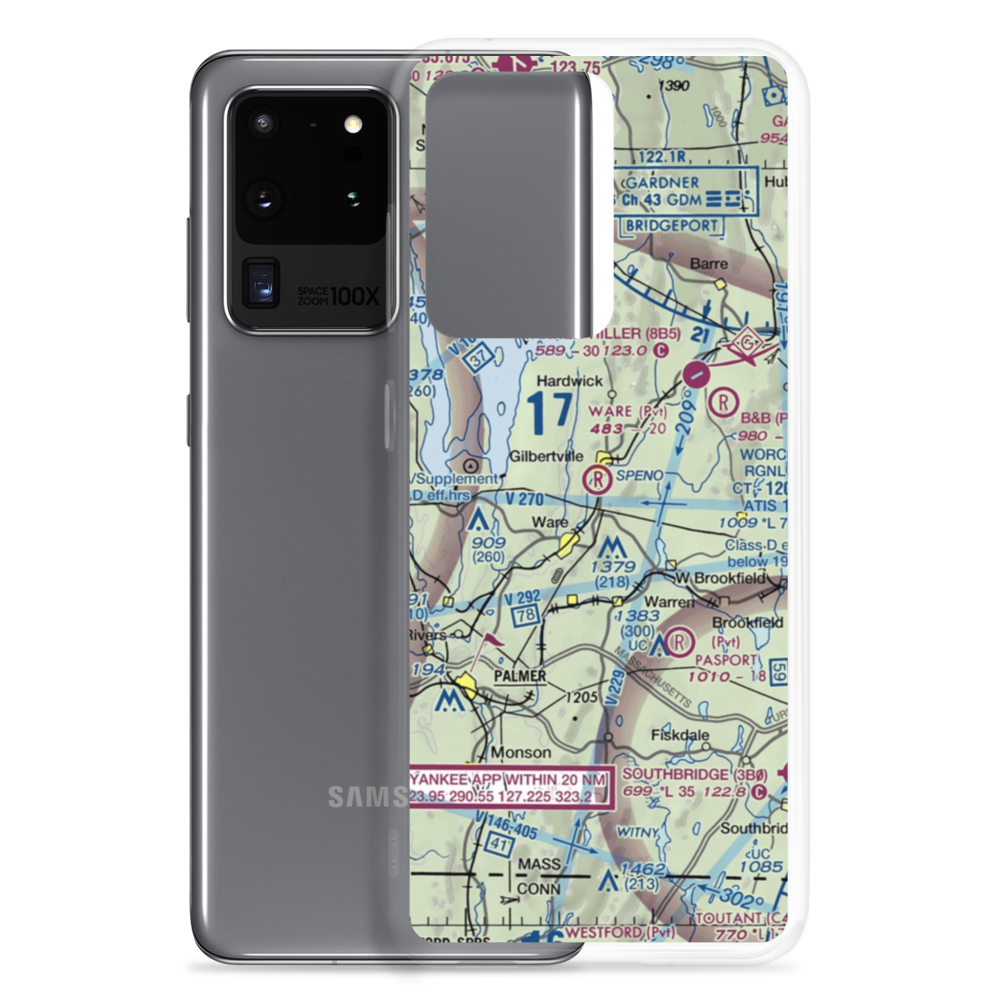 Ware Airport (UWA) VFR Sectional Samsung Case Samsung Galaxy S20 Ultra model shown