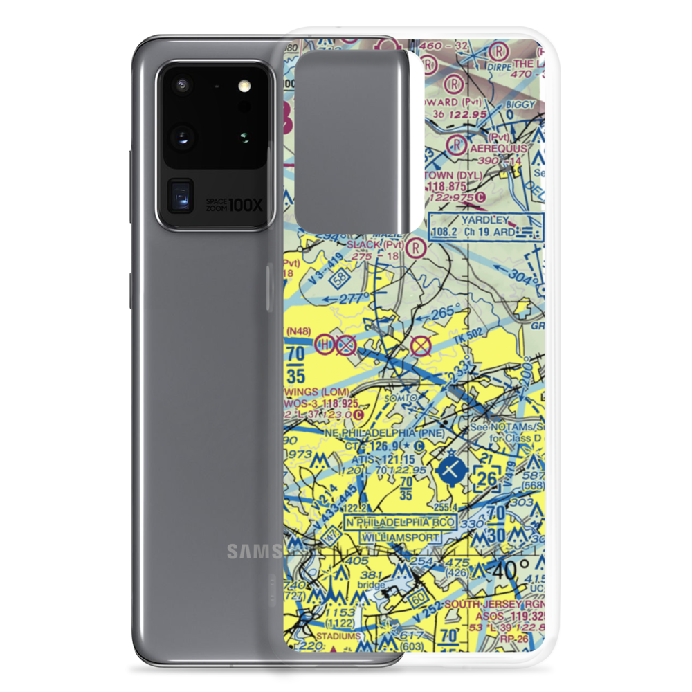Warminster Naval Air Warfare Center (NJP) VFR Sectional Samsung Case Samsung Galaxy S20 Ultra model shown