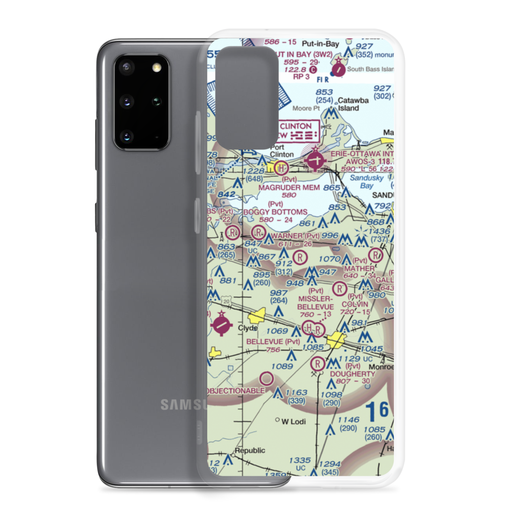 Warner Airstrip (8OA6) VFR Sectional Samsung Case Samsung Galaxy S20 Plus model shown