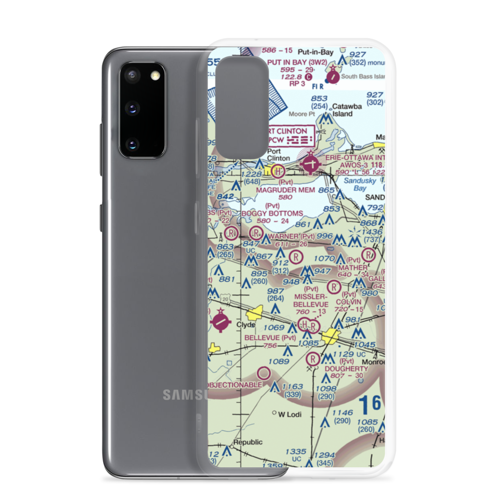 Warner Airstrip (8OA6) VFR Sectional Samsung Case Samsung Galaxy S20 model shown