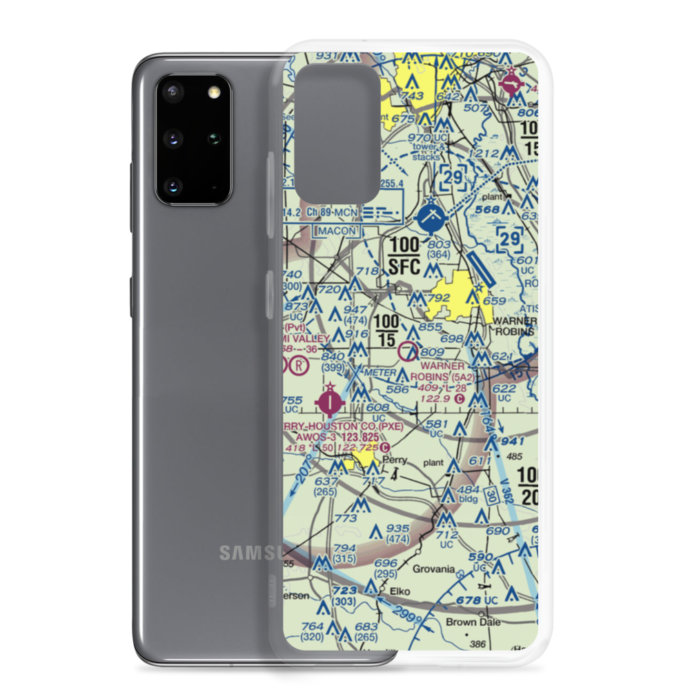 Warner Robins Air Park (5A2) VFR Sectional Samsung Case Samsung Galaxy S20 Plus model shown