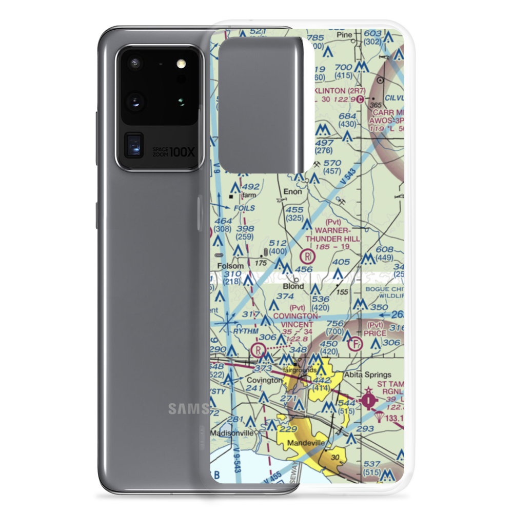 Warner-Thunder Hill Airport (23LA) VFR Sectional Samsung Case Samsung Galaxy S20 Ultra model shown