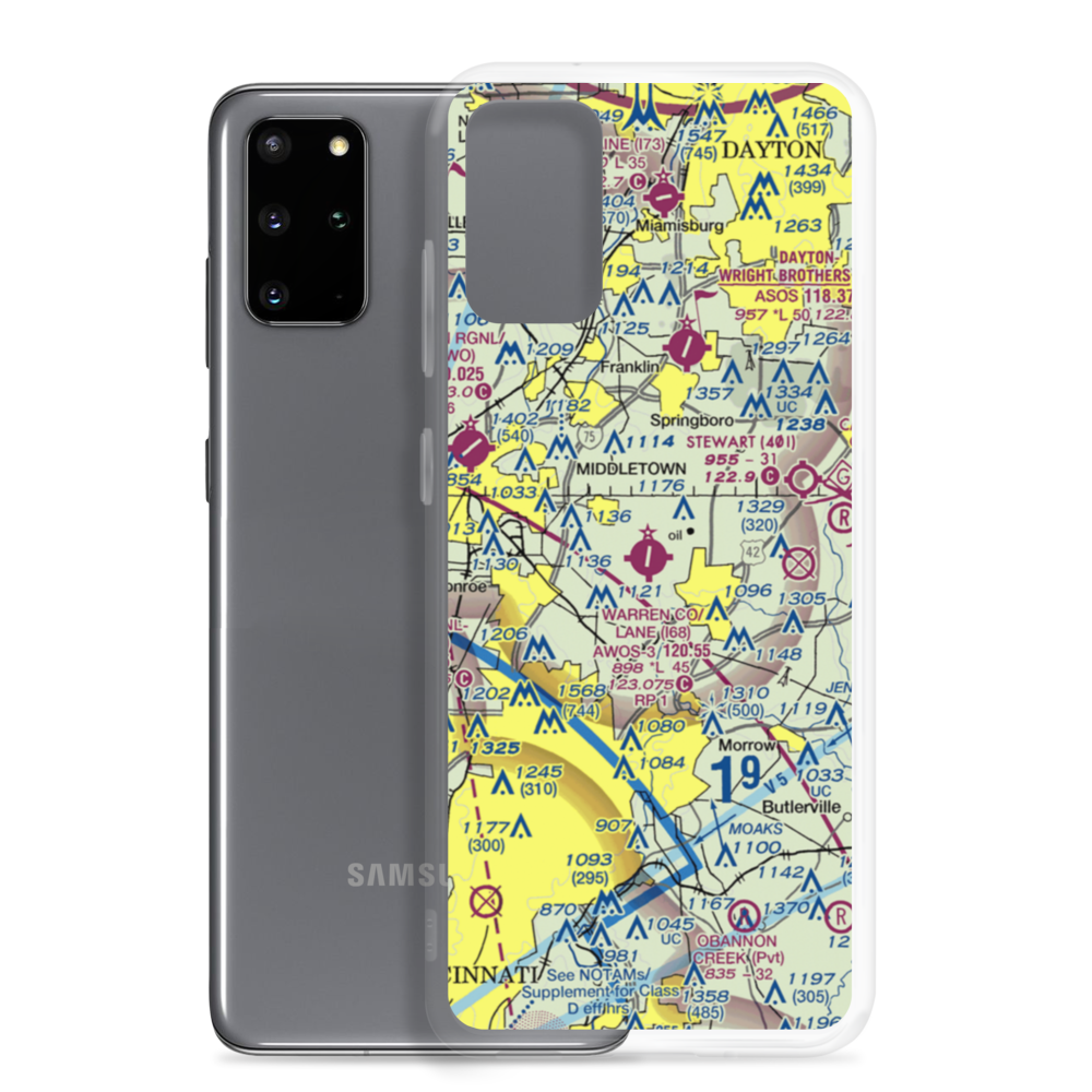 Warren County Airport/John Lane Field (I68) VFR Sectional Samsung Case Samsung Galaxy S20 Plus model shown