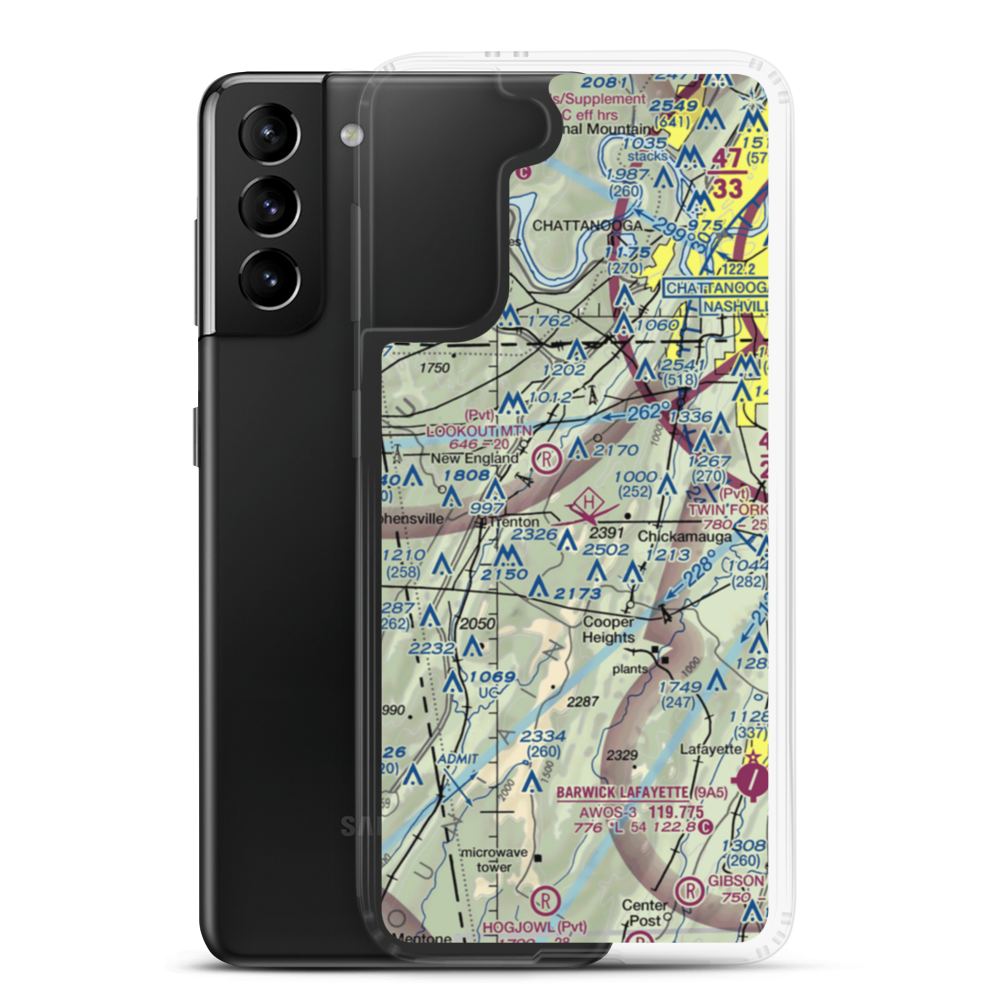 Warren Field (3GA3) VFR Sectional Samsung Case Samsung Galaxy S21 Plus model shown