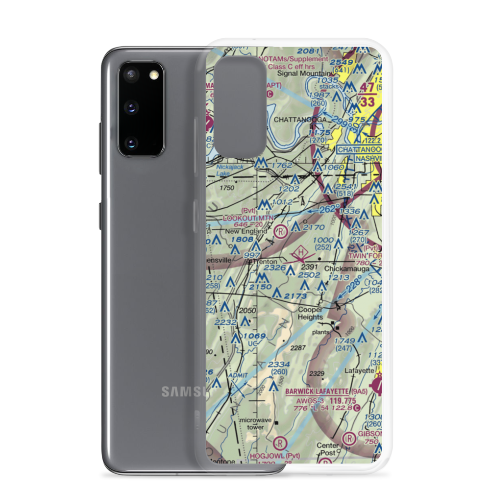 Warren Field (3GA3) VFR Sectional Samsung Case Samsung Galaxy S20 model shown