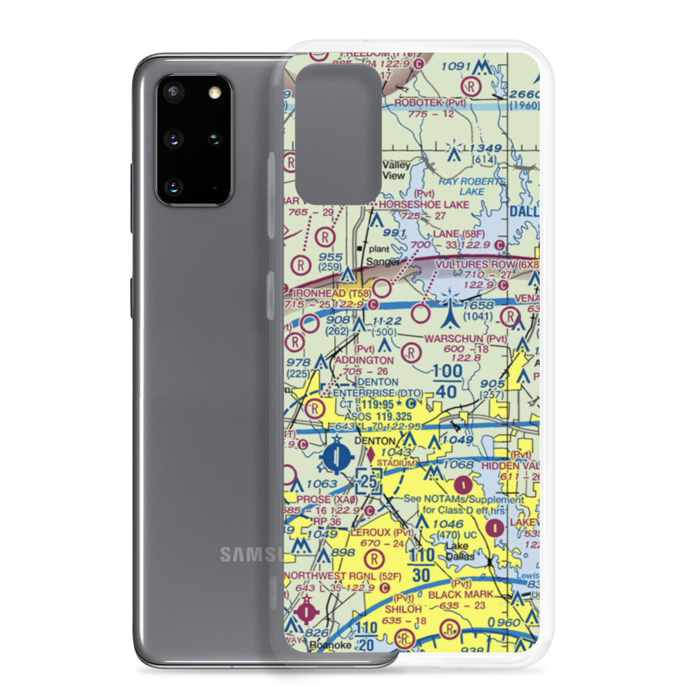 Warschun Ranch Airport (4TA1) VFR Sectional Samsung Case Samsung Galaxy S20 Plus model shown