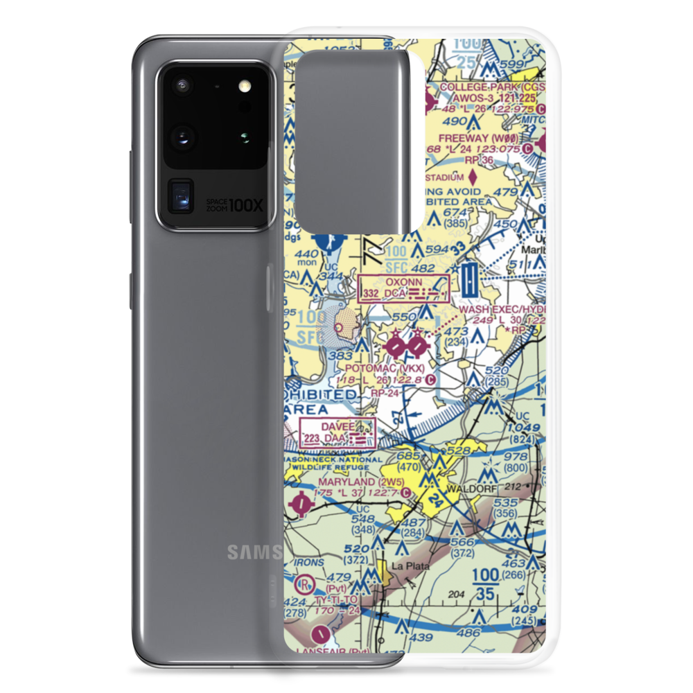 Washington Executive Hyde Field (W32) VFR Sectional Samsung Case Samsung Galaxy S20 Ultra model shown