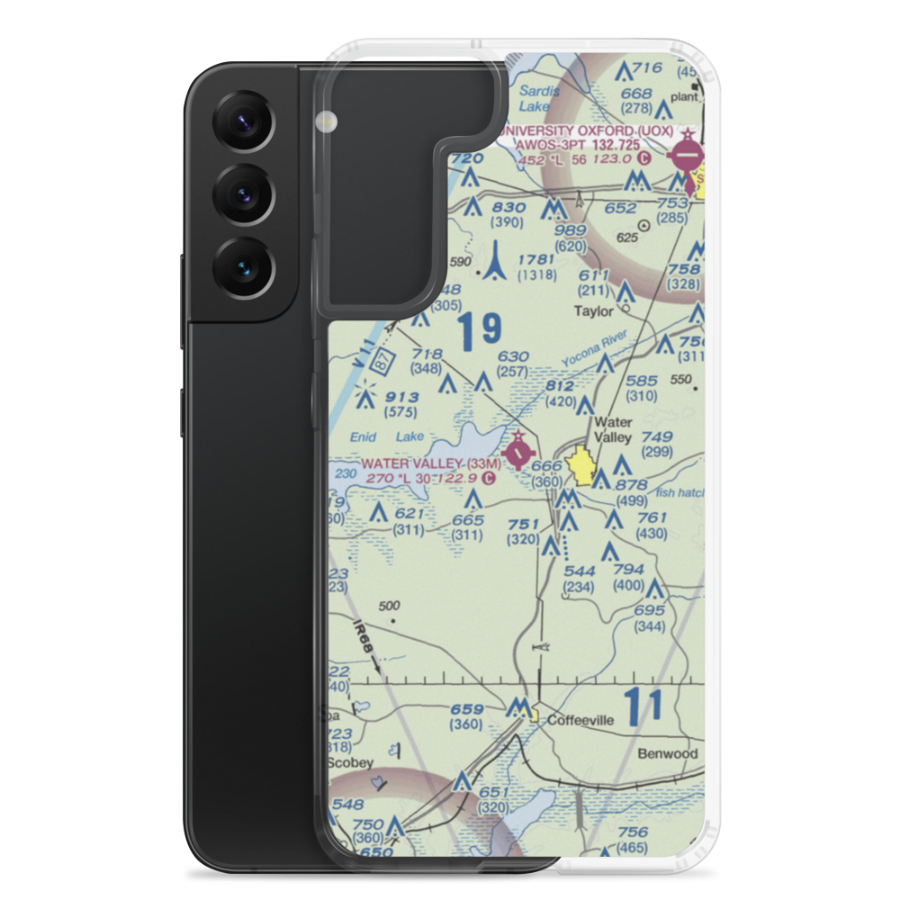 Water Valley Municipal Airport (33M) VFR Sectional Samsung Case Samsung Galaxy S22 Plus model shown