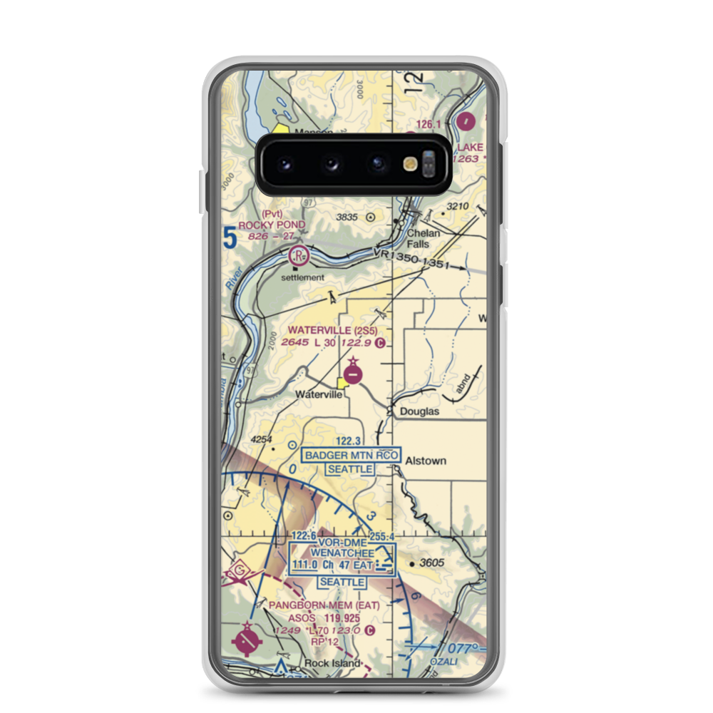 Waterville Airport (2S5) VFR Sectional Samsung Case Samsung Galaxy S10 model shown