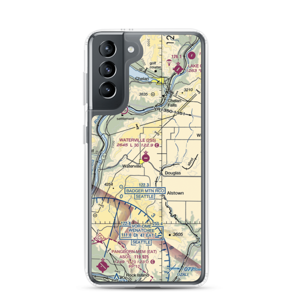Waterville Airport (2S5) VFR Sectional Samsung Case Samsung Galaxy S21 model shown