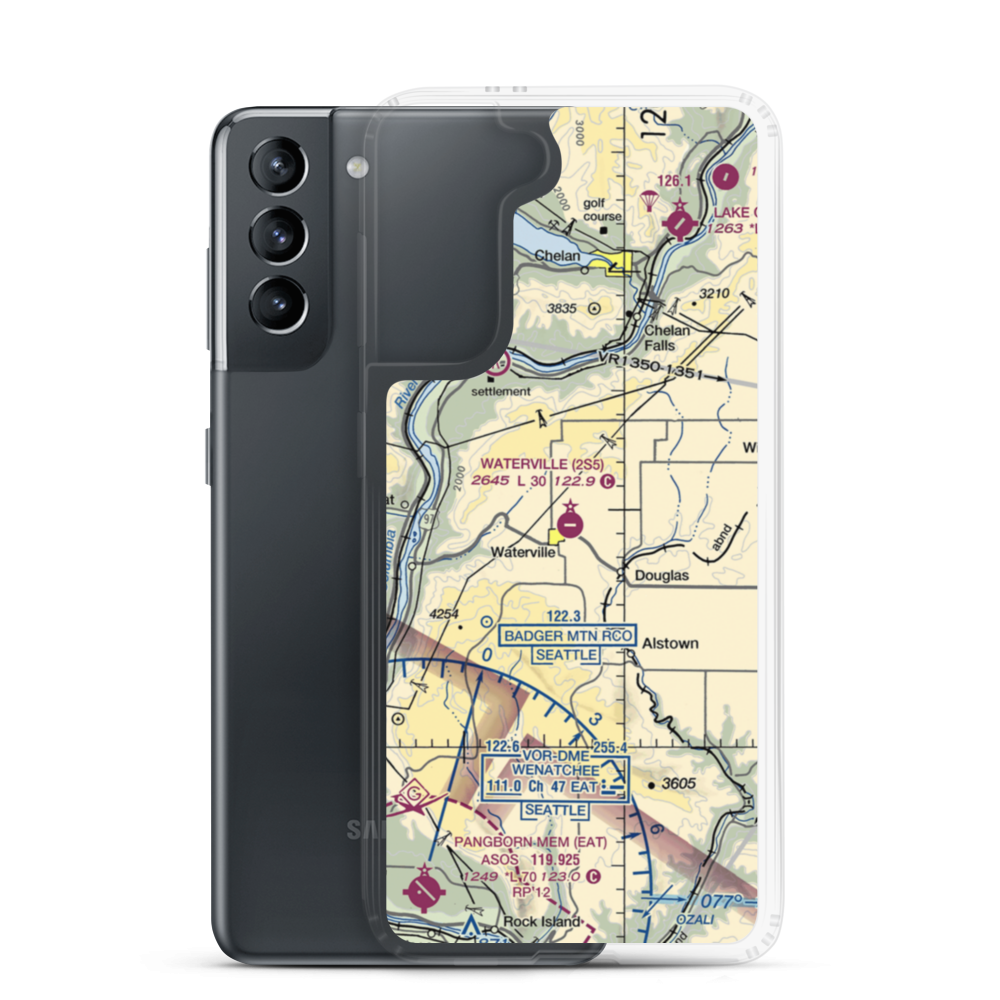Waterville Airport (2S5) VFR Sectional Samsung Case Samsung Galaxy S21 model shown