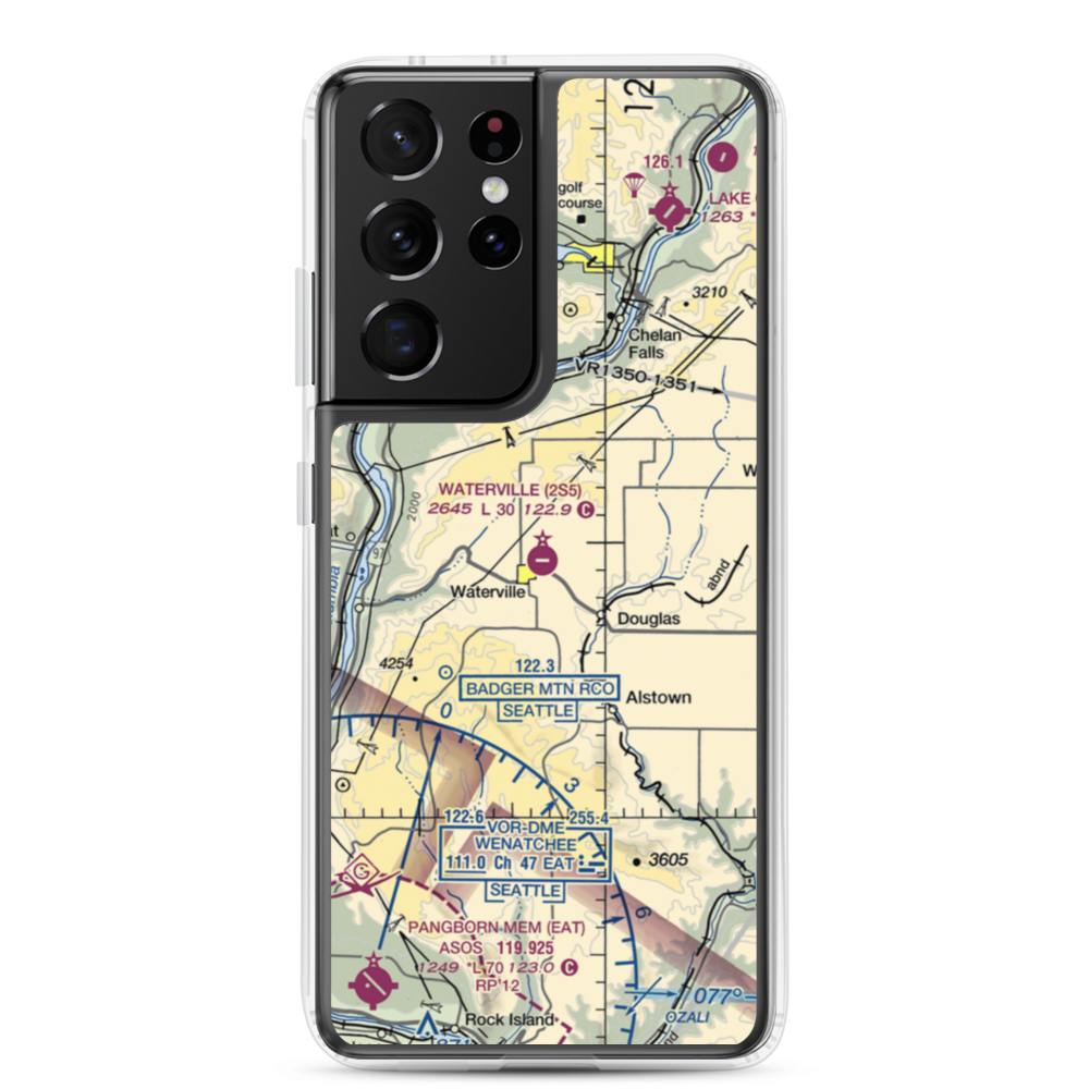 Waterville Airport (2S5) VFR Sectional Samsung Case Samsung Galaxy S21 Ultra model shown