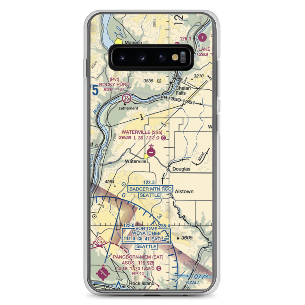 Waterville Airport (2S5) VFR Sectional Samsung Case Samsung Galaxy S10+ model shown
