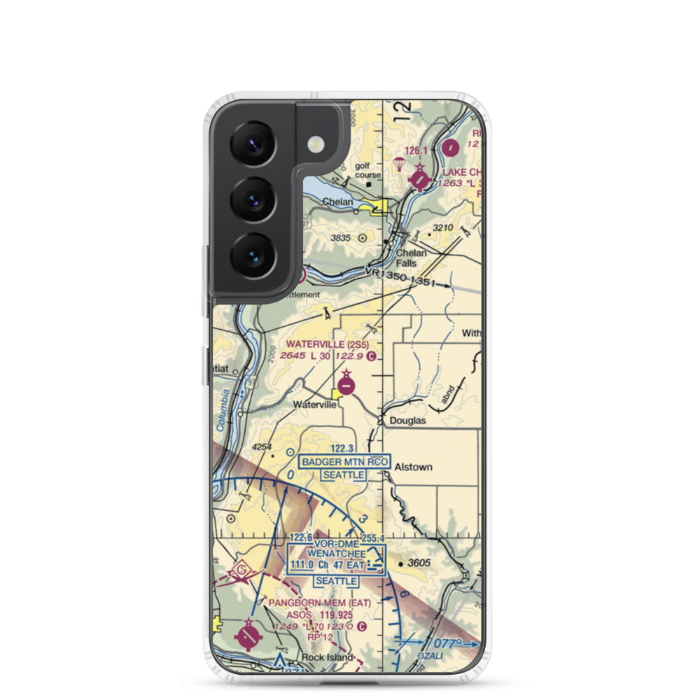Waterville Airport (2S5) VFR Sectional Samsung Case Samsung Galaxy S22 model shown