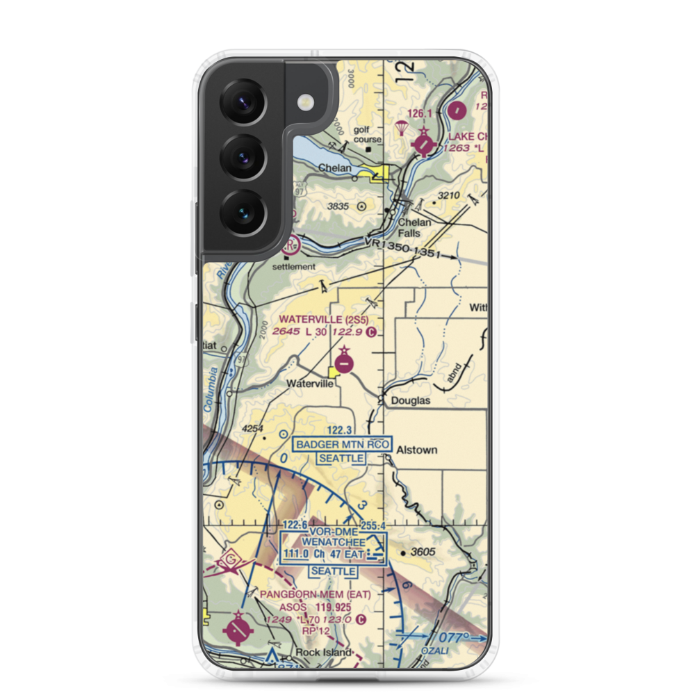 Waterville Airport (2S5) VFR Sectional Samsung Case Samsung Galaxy S22 Plus model shown