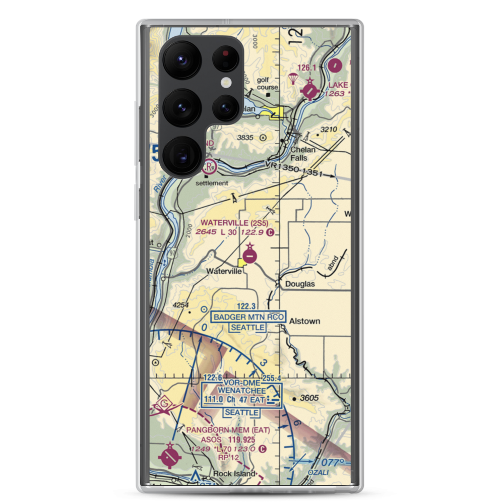 Waterville Airport (2S5) VFR Sectional Samsung Case Samsung Galaxy S22 Ultra model shown