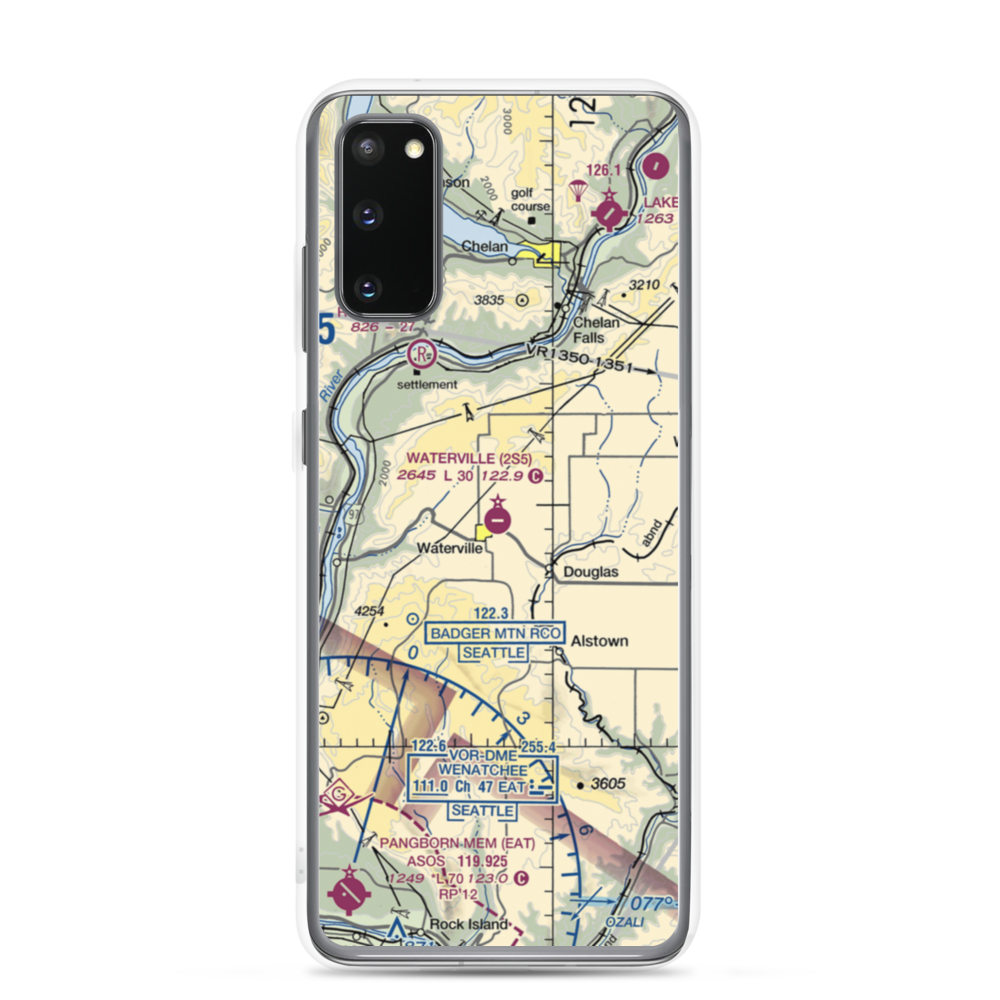 Waterville Airport (2S5) VFR Sectional Samsung Case Samsung Galaxy S20 model shown