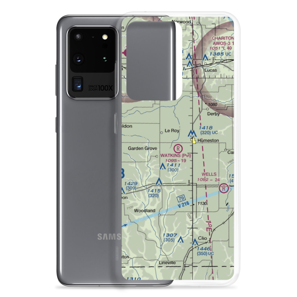 Watkins Private Airport (5IA3) VFR Sectional Samsung Case Samsung Galaxy S20 Ultra model shown