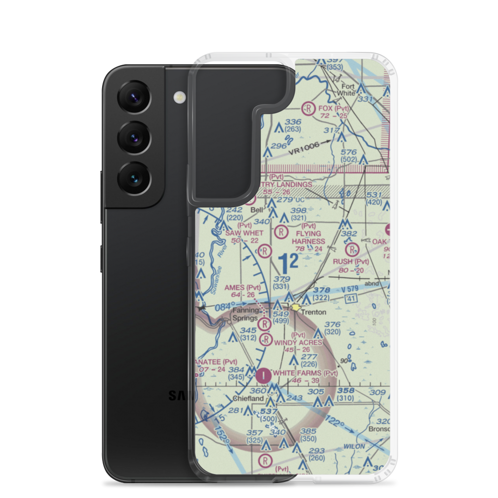 Watson Flight Strip (FL33) VFR Sectional Samsung Case Samsung Galaxy S22 model shown