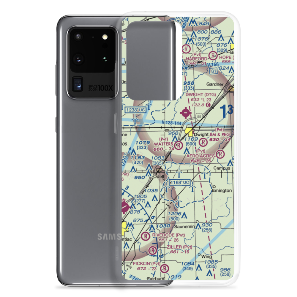 Watters Airport (2IL2) VFR Sectional Samsung Case Samsung Galaxy S20 Ultra model shown