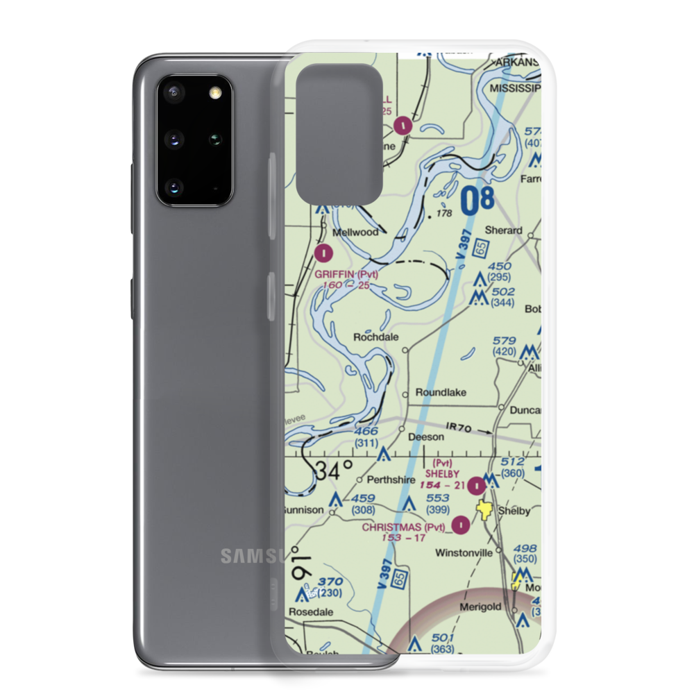 Watts Field (02MS) VFR Sectional Samsung Case Samsung Galaxy S20 Plus model shown