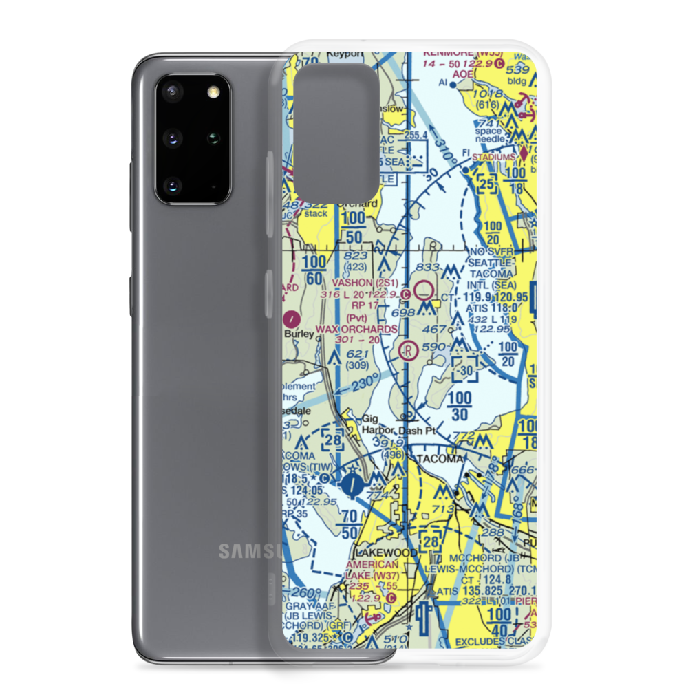 Wax Orchards Airport (WA69) VFR Sectional Samsung Case Samsung Galaxy S20 Plus model shown