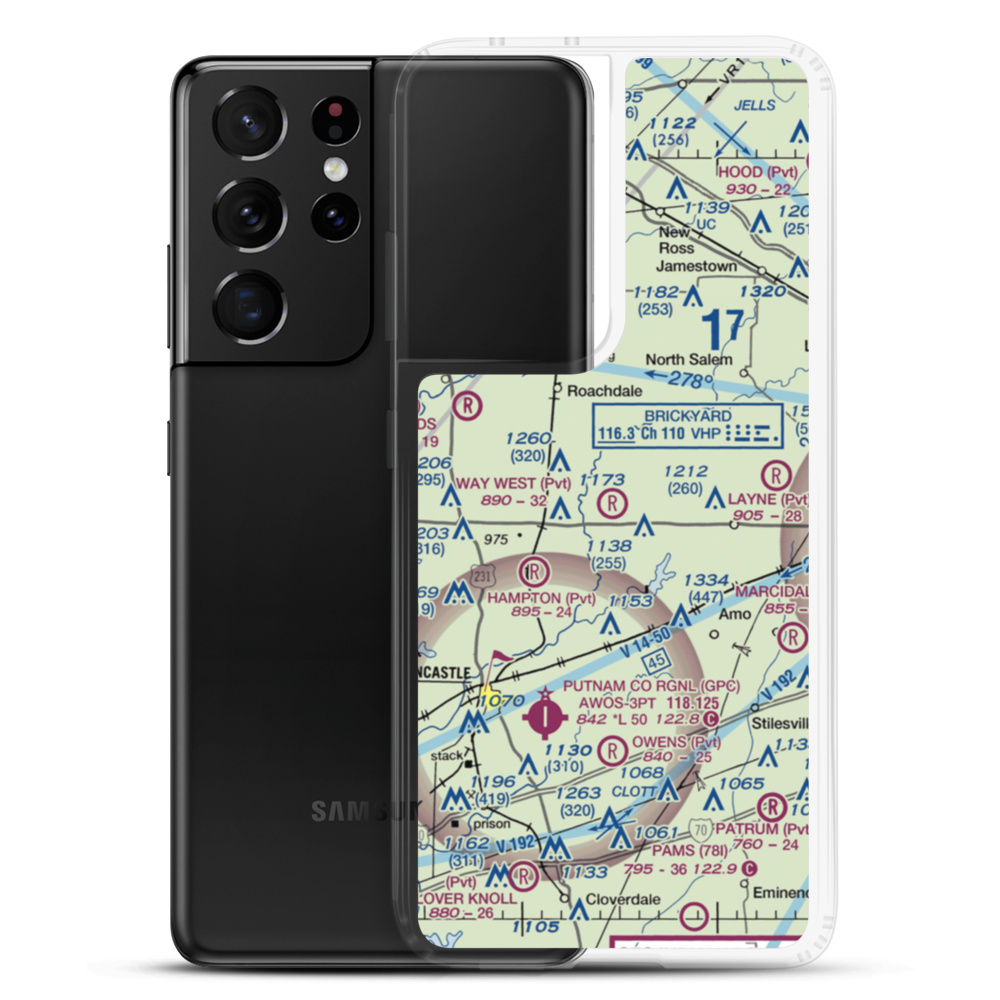 Way West Airport (50II) VFR Sectional Samsung Case Samsung Galaxy S21 Ultra model shown