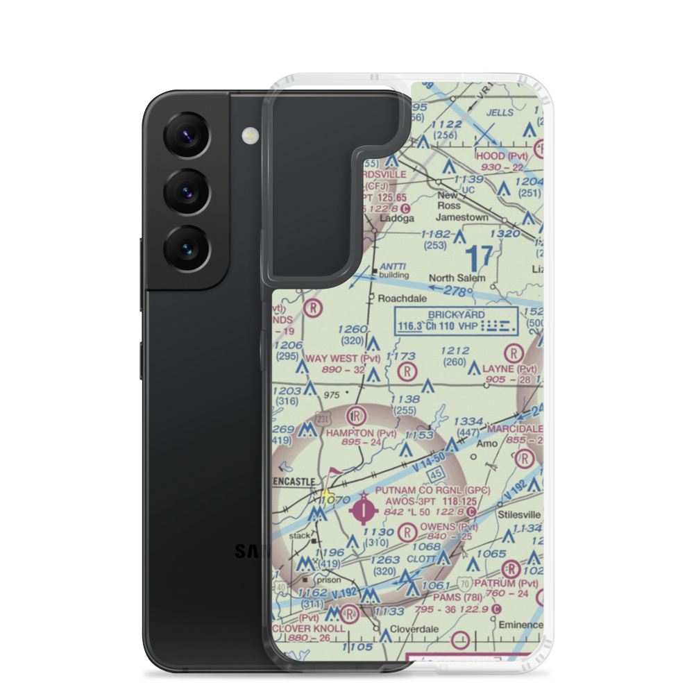 Way West Airport (50II) VFR Sectional Samsung Case Samsung Galaxy S22 model shown