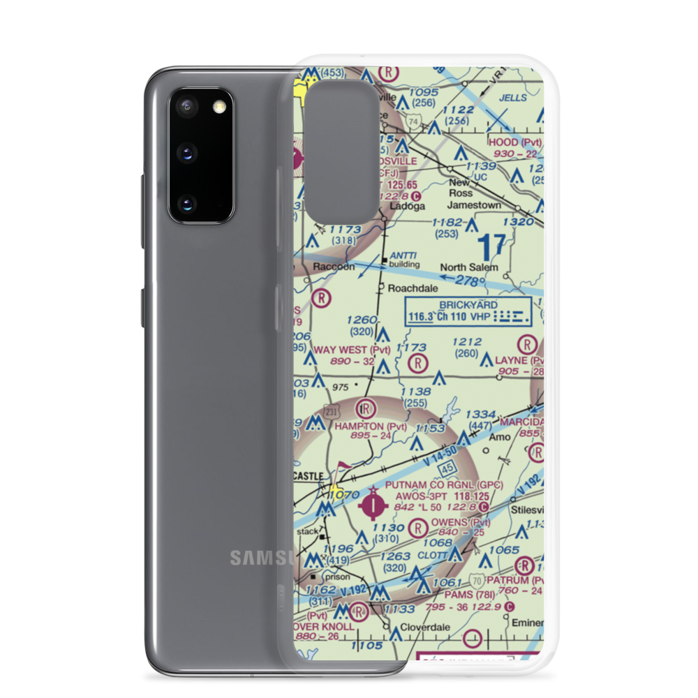 Way West Airport (50II) VFR Sectional Samsung Case Samsung Galaxy S20 model shown