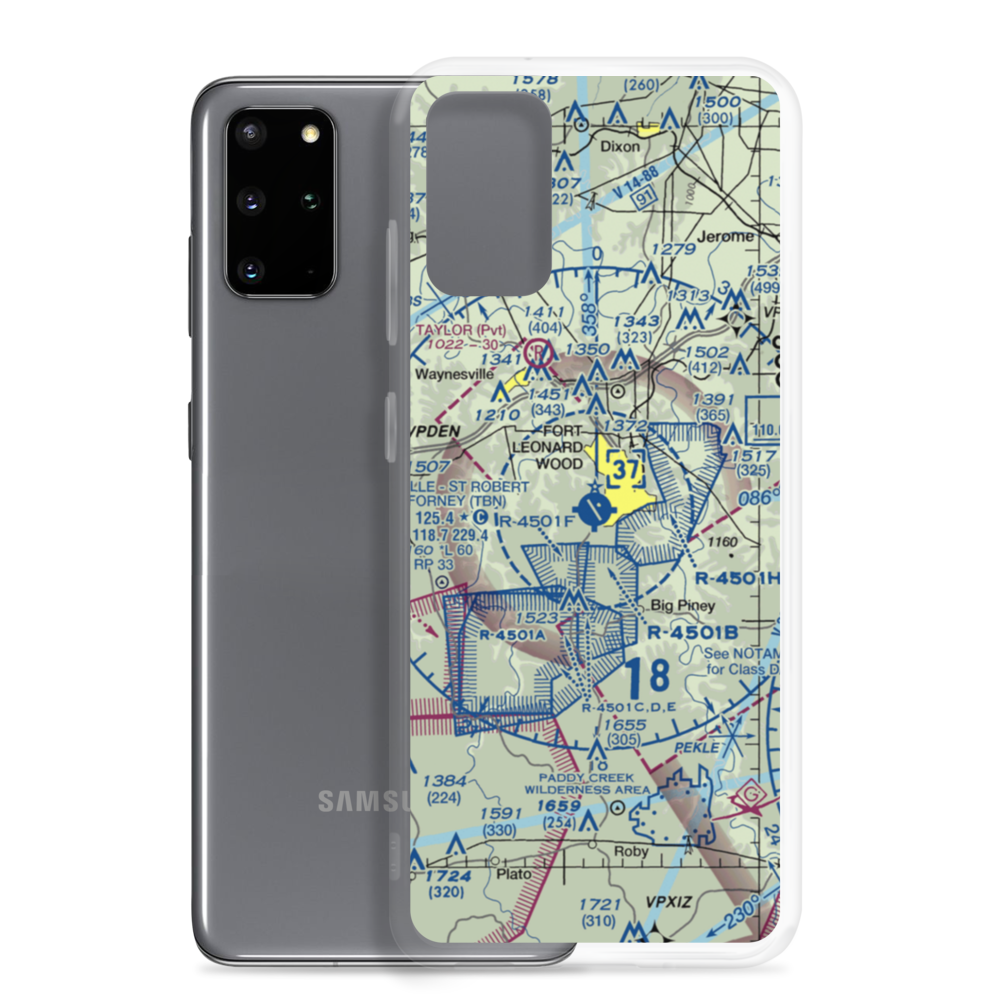 Waynesville-St. Robert Regional Forney field (TBN) VFR Sectional Samsung Case Samsung Galaxy S20 Plus model shown