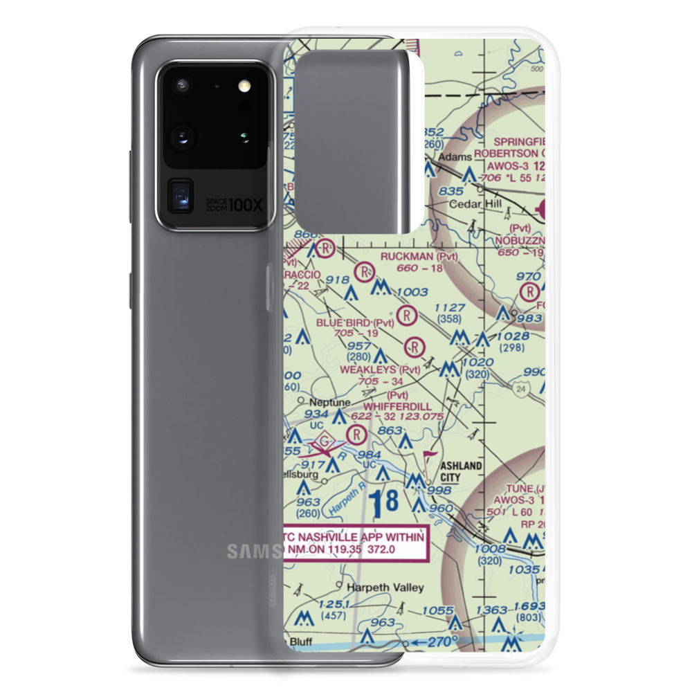 Weakleys Field (6TN1) VFR Sectional Samsung Case Samsung Galaxy S20 Ultra model shown