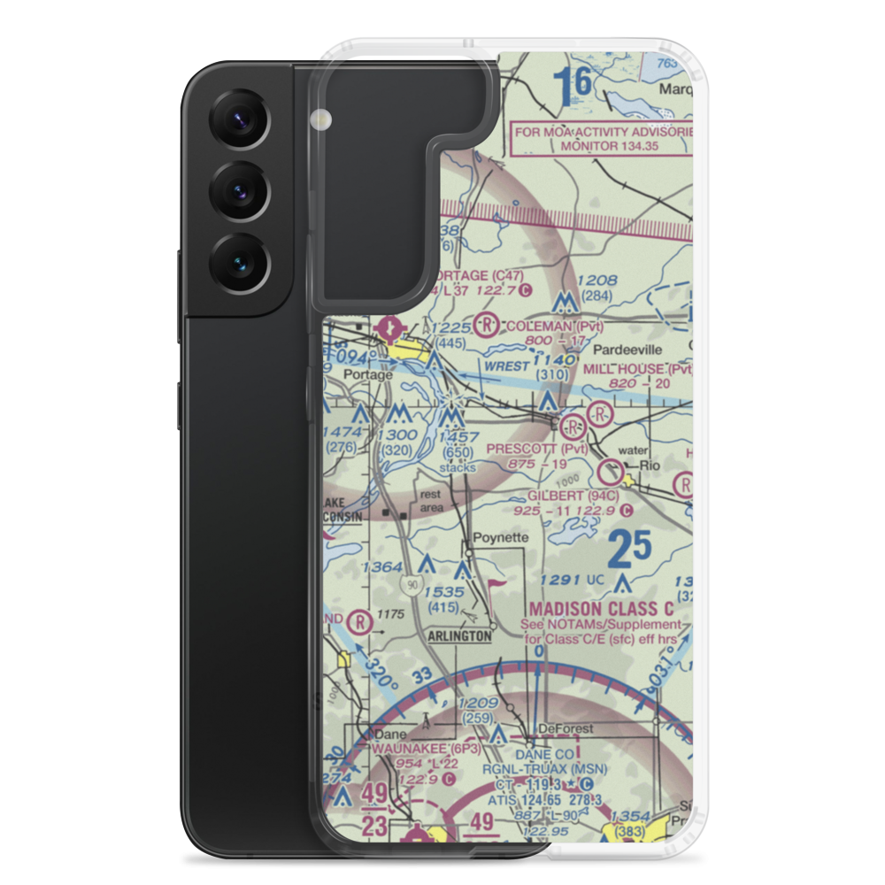 Weatherbee Field (7WI6) VFR Sectional Samsung Case Samsung Galaxy S22 Plus model shown