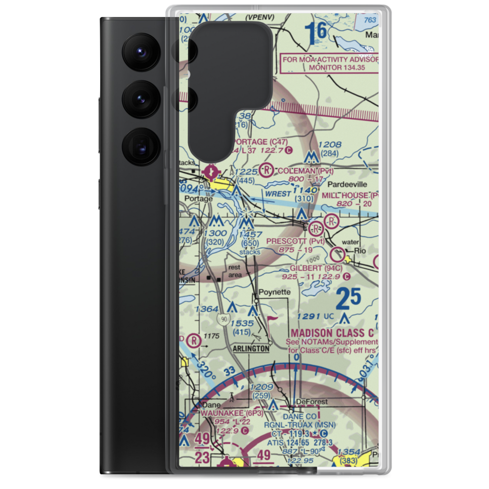 Weatherbee Field (7WI6) VFR Sectional Samsung Case Samsung Galaxy S22 Ultra model shown
