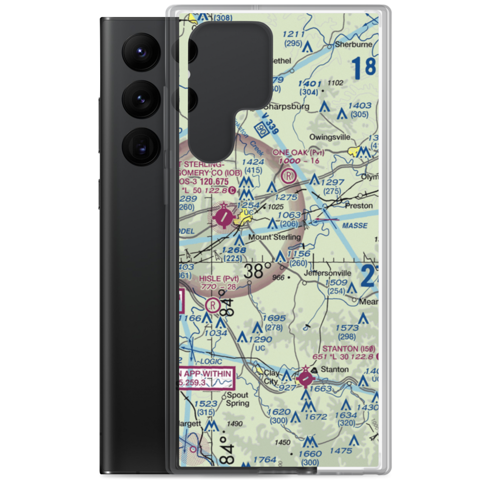 Weavers Run Airport (4KY5) VFR Sectional Samsung Case Samsung Galaxy S22 Ultra model shown