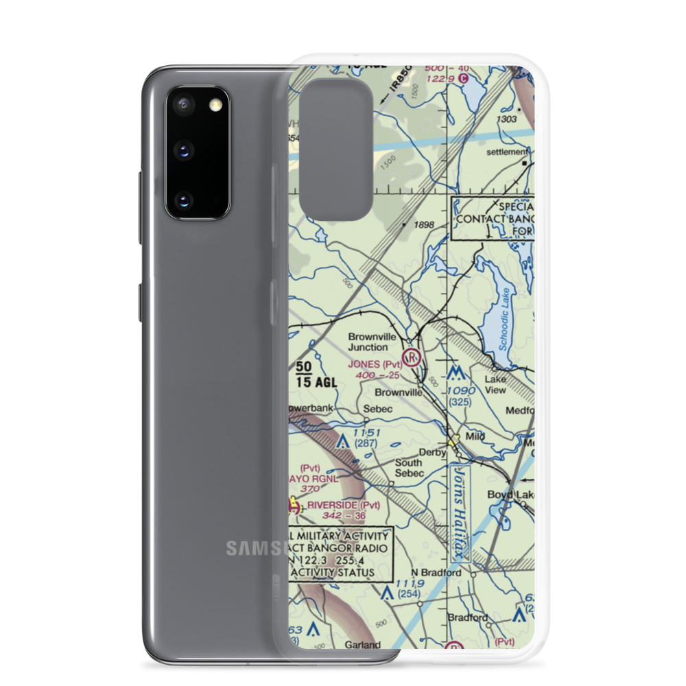 Webber Jones Airport (ME03) VFR Sectional Samsung Case Samsung Galaxy S20 model shown