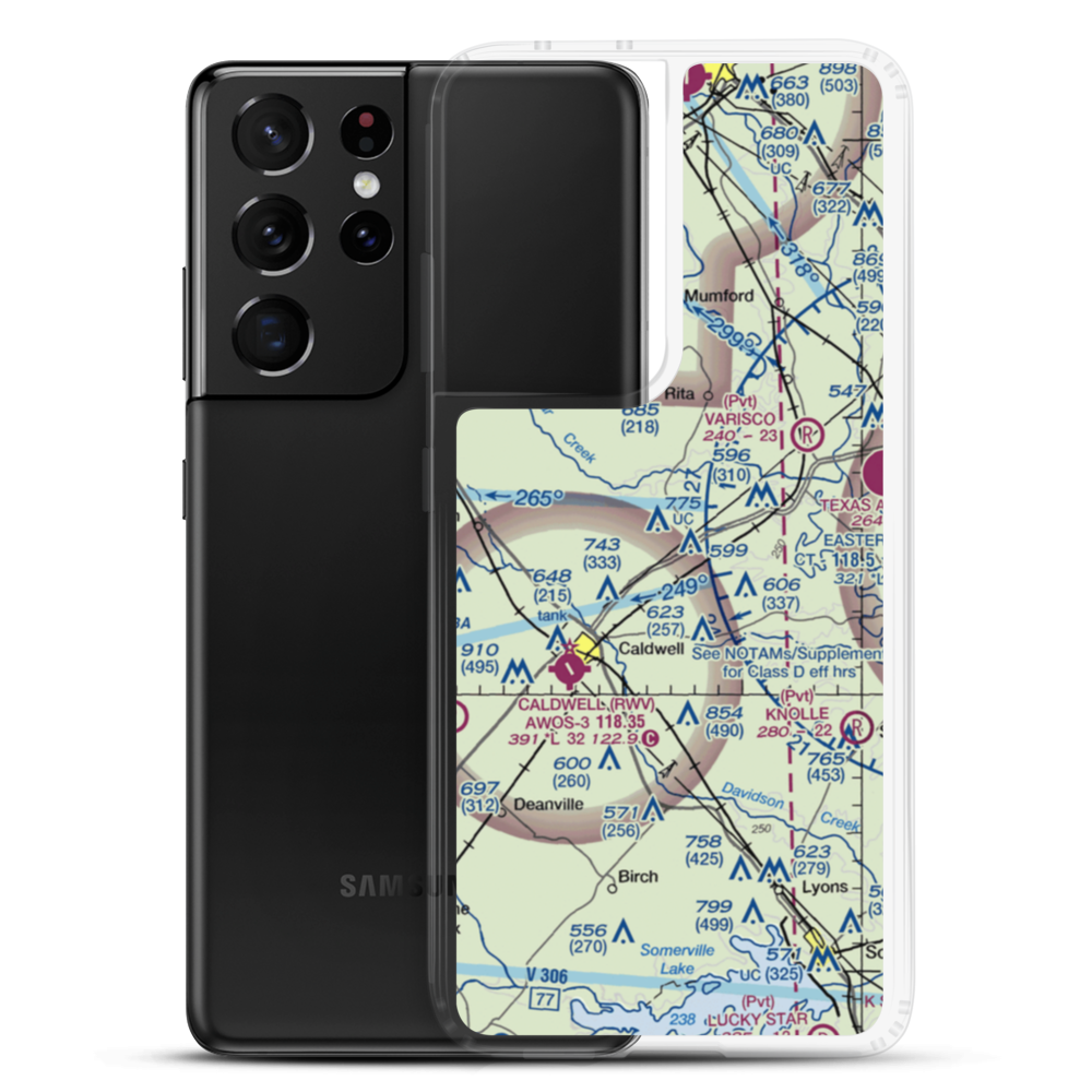 Weber Ranch Airport (7TA5) VFR Sectional Samsung Case Samsung Galaxy S21 Ultra model shown