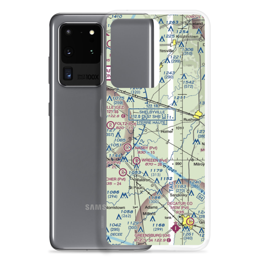 Webster Airport (1II0) VFR Sectional Samsung Case Samsung Galaxy S20 Ultra model shown