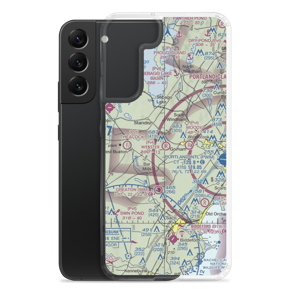 Webster Field (ME91) VFR Sectional Samsung Case Samsung Galaxy S22 Plus model shown