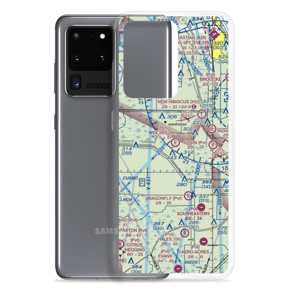 Wee Bee Sky Ranch Airport (70FA) VFR Sectional Samsung Case Samsung Galaxy S20 Ultra model shown
