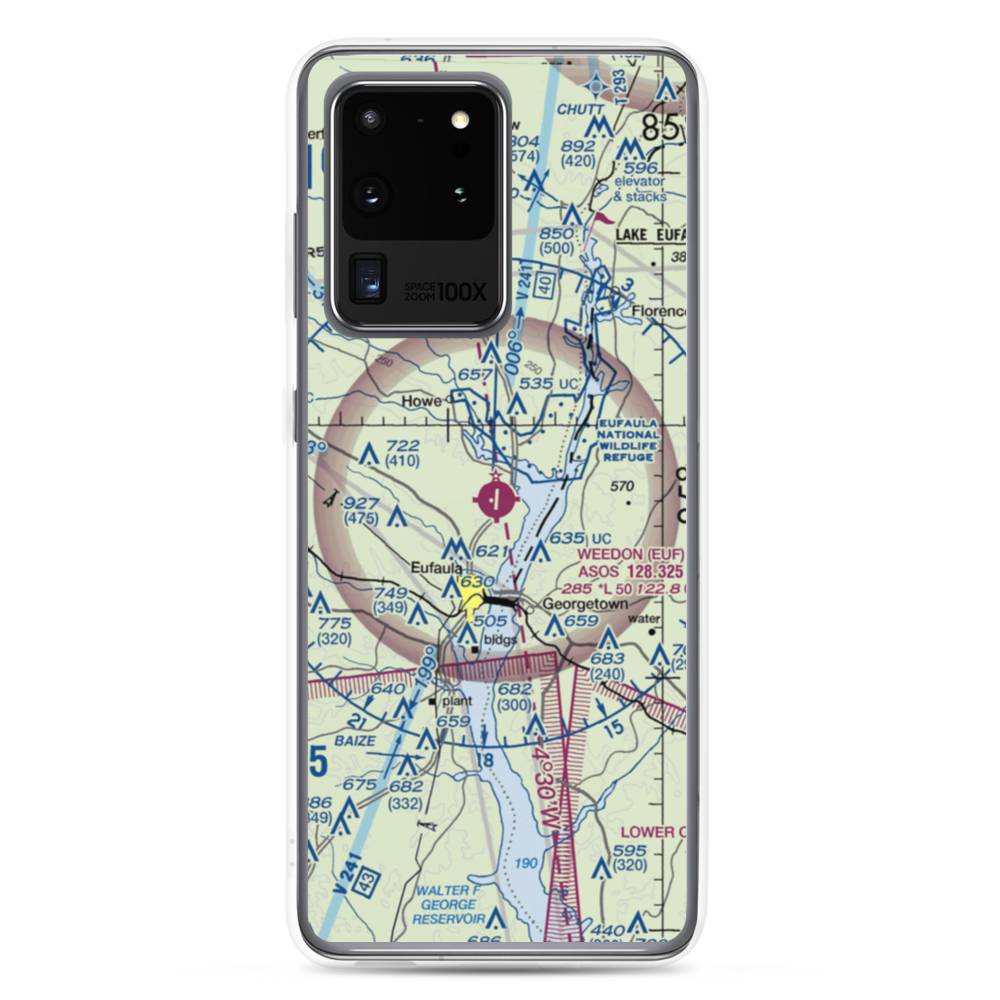 Weedon Field (EUF) VFR Sectional Samsung Case Samsung Galaxy S20 Ultra model shown
