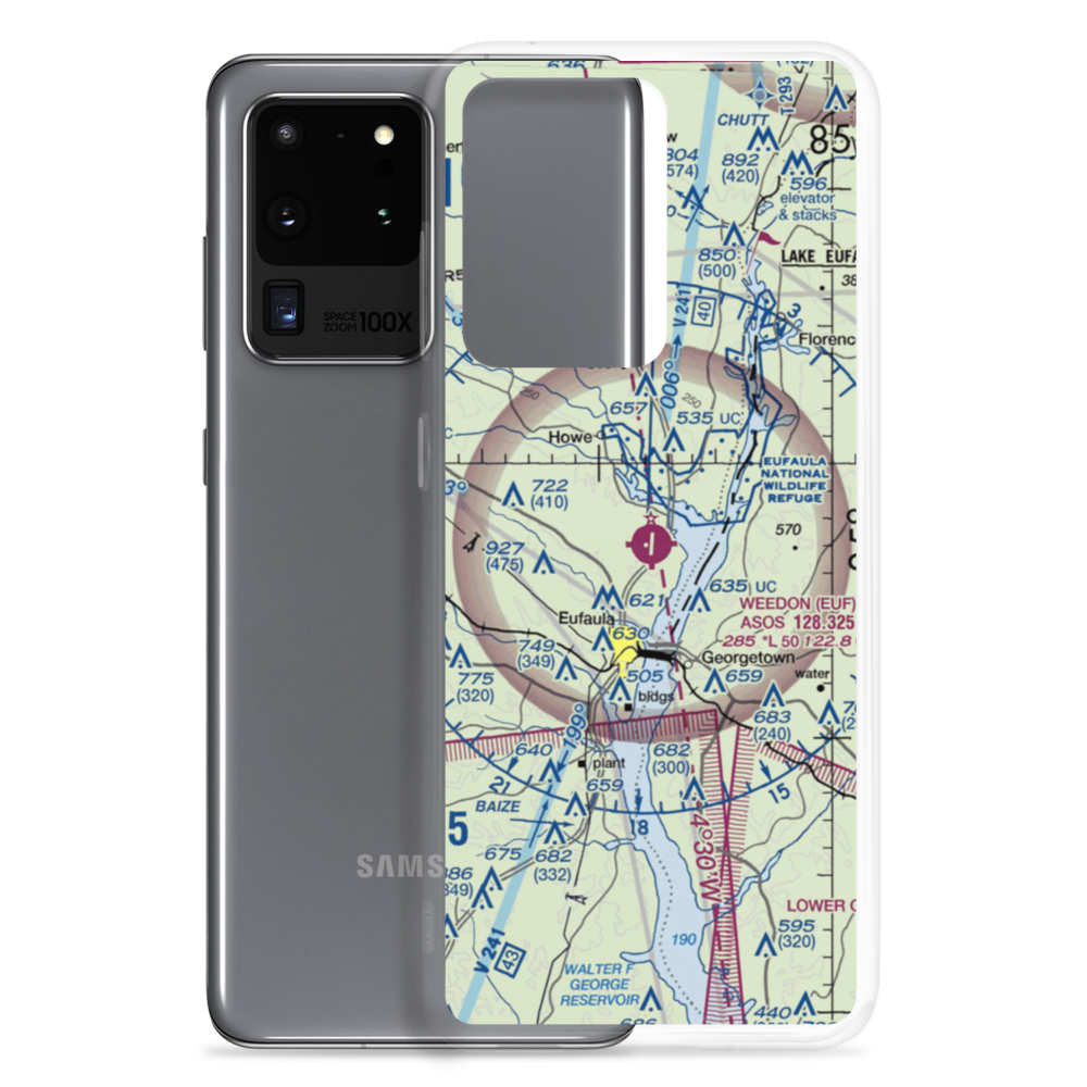 Weedon Field (EUF) VFR Sectional Samsung Case Samsung Galaxy S20 Ultra model shown