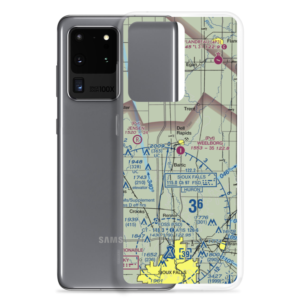Weelborg Airport (9SD9) VFR Sectional Samsung Case Samsung Galaxy S20 Ultra model shown